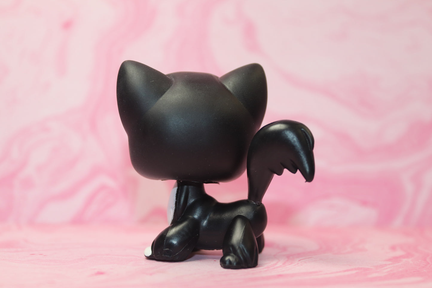 Lps black and white longhair cat 55