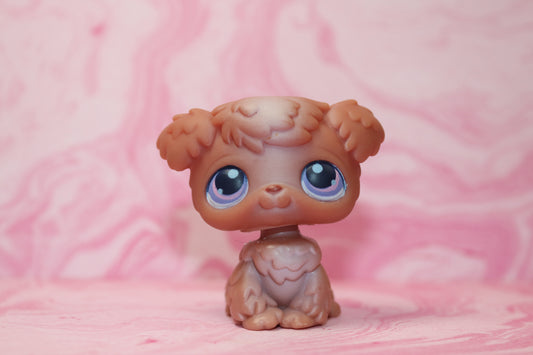 Lps brown poodle 38